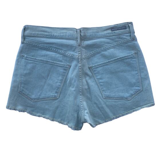 New Citizens of Humanity Light Wash Button Fly Frayed Jean Denim Shorts Size 27 - Picture 2 of 7